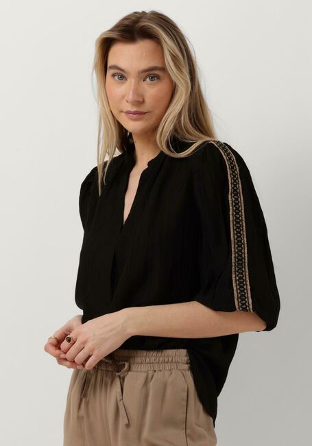 Zwarte NUKUS  LENA BLOUSE TAPE - large