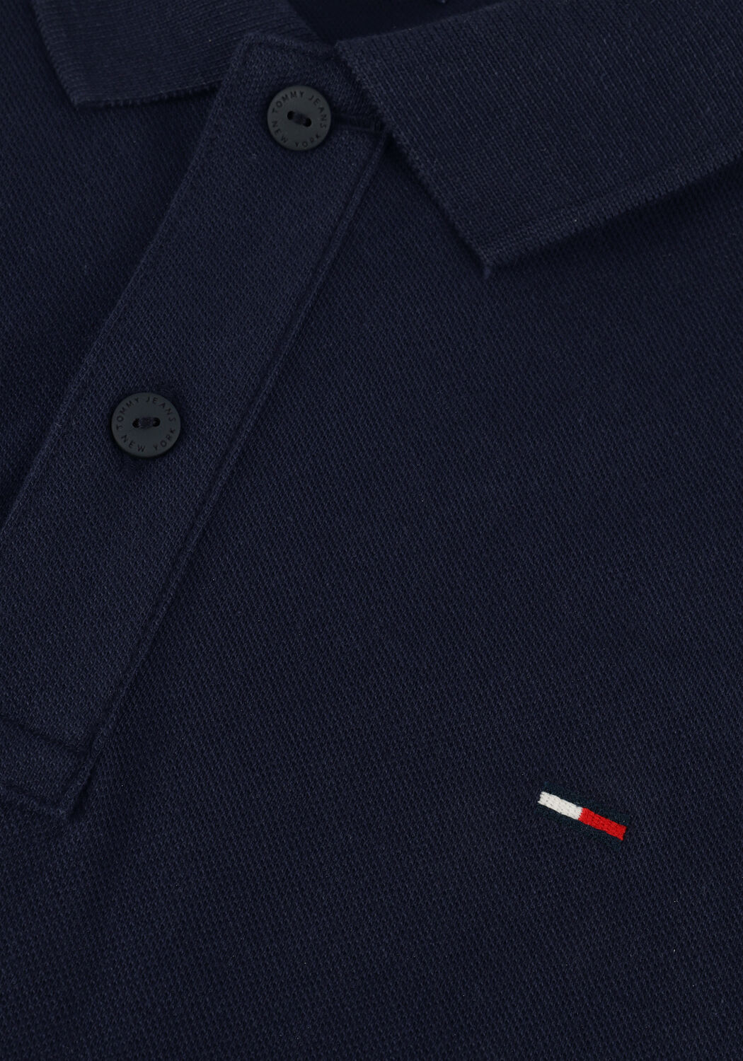 Donkerblauwe TOMMY JEANS Polo TJM SLIM PLACKET POLO EXT - large