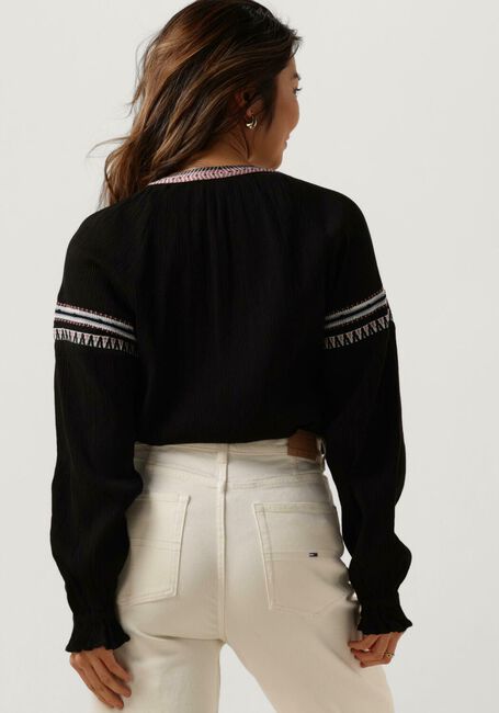 SCOTCH & SODA BALLOON SLEEVE EMBROIDERY TOP Blouses en noir - large
