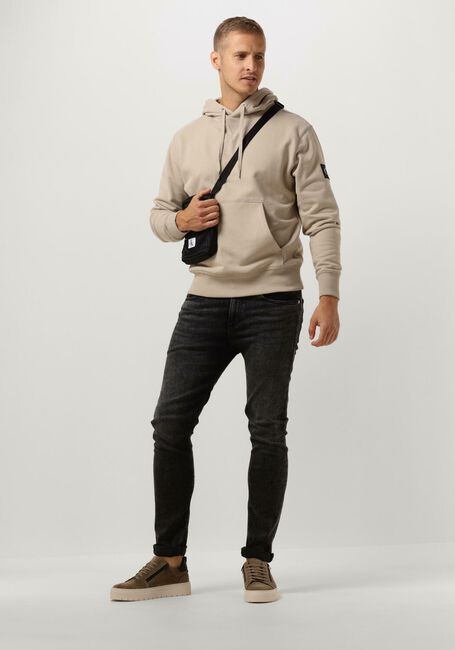 Beige CALVIN KLEIN Sweater BADGE HOODIE - large