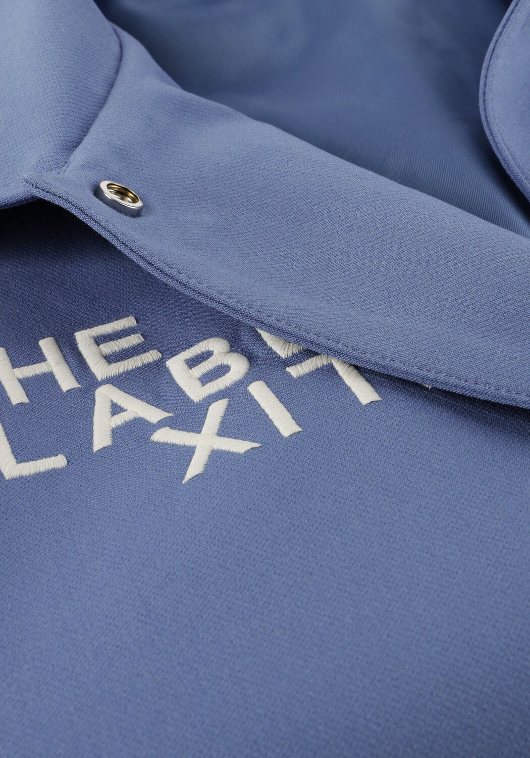 ALIX THE LABEL Jack LADIES WOVEN SPORT BOMBER en bleu - large