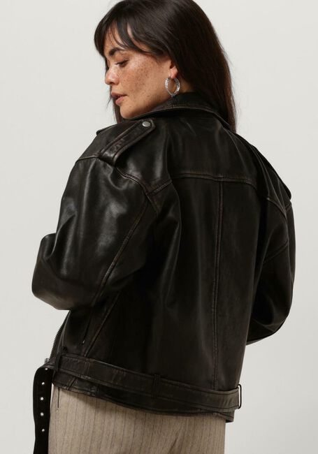 GOOSECRAFT Veste en cuir GC GALLOWAY BIKER en noir - large