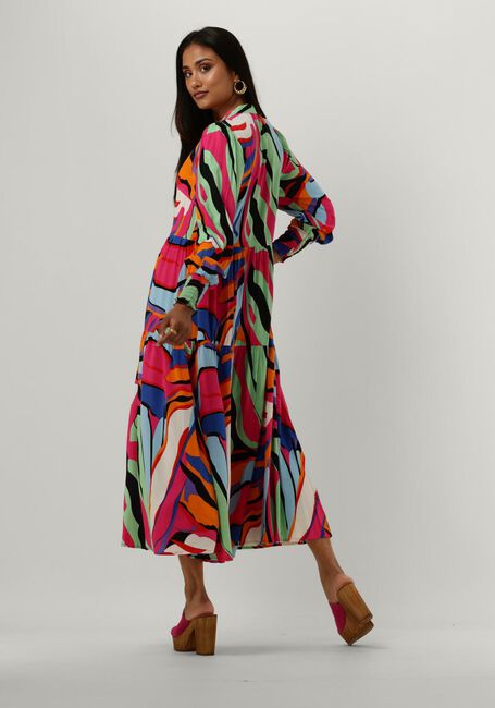 Fuchsia Y.A.S. Midi jurk YASALIRA LS LONG SHIRT DRESS S. NOOS - large