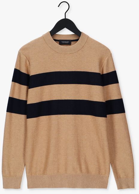 SCOTCH & SODA Pull STRUCTURE-KNITTED PULLOVER CON en beige - large