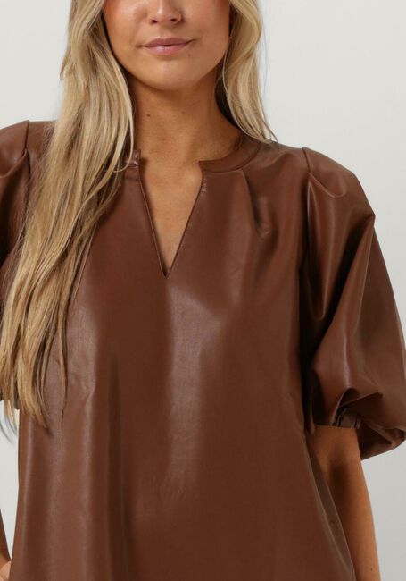PENN & INK Mini robe W23N1410 en camel - large