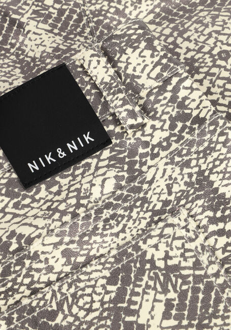 NIK & NIK Pantalon SNAKESKIN PANTS en beige - large