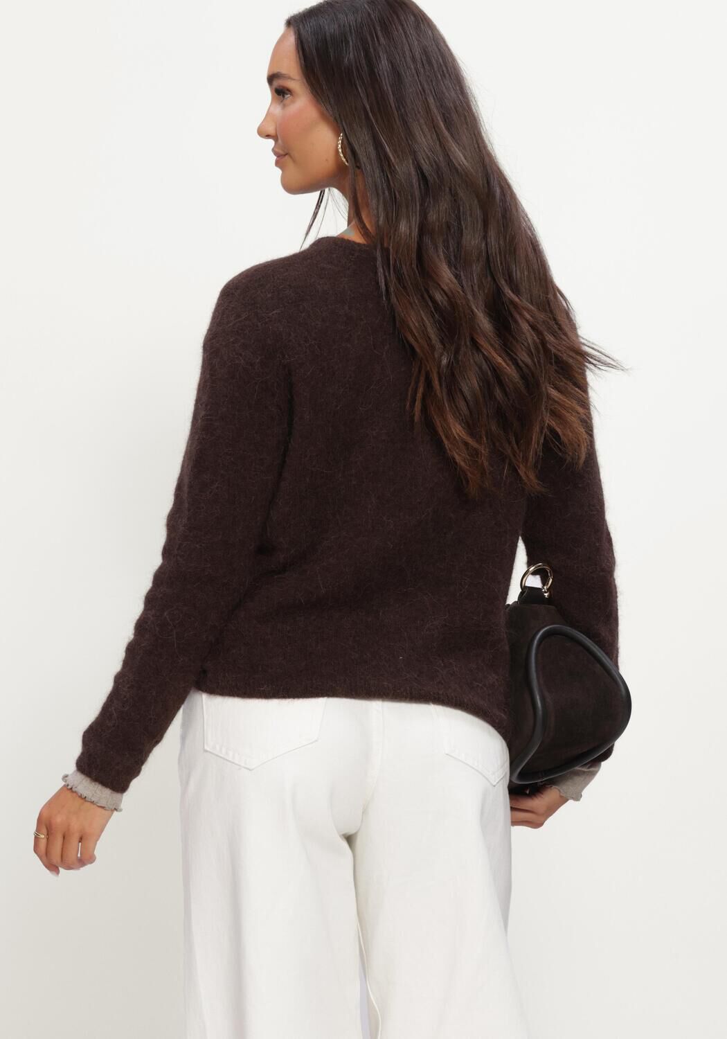 BOII STUDIOS Gilet FLORA en marron - large
