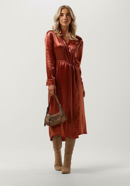 YDENCE Robe midi DRESS JESS en marron - large