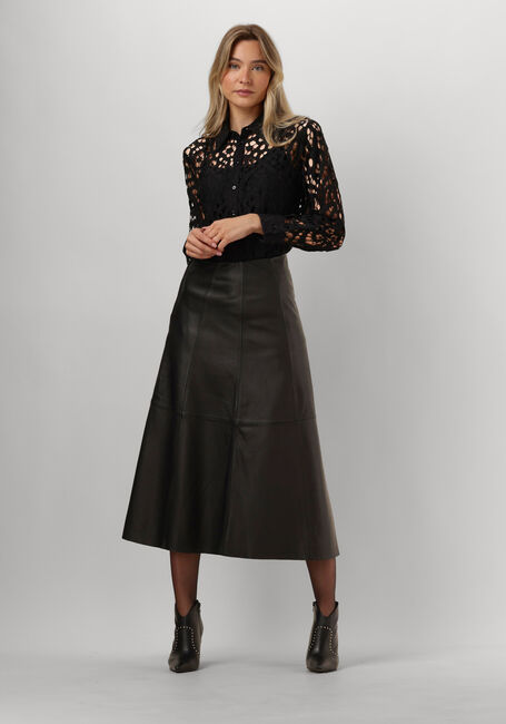 Zwarte VANILIA  LACE TUNIC BLOUSE - large