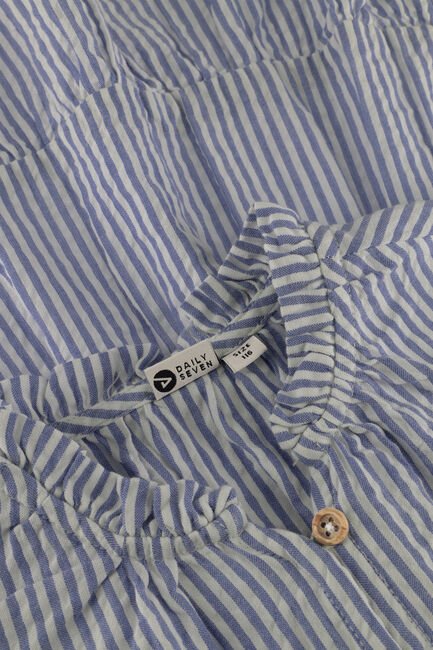 Lichtblauwe DAILY7 Mini jurk DRESS STRIPE RUFFLE - large