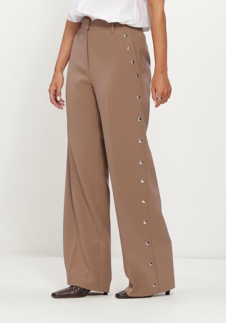 DANTE6 VEY STUDDED SMART PANTS Pantalons en marron - large