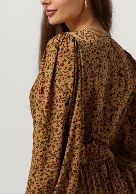 SISSEL EDELBO Robe midi CHERILYN DRESS en marron - large