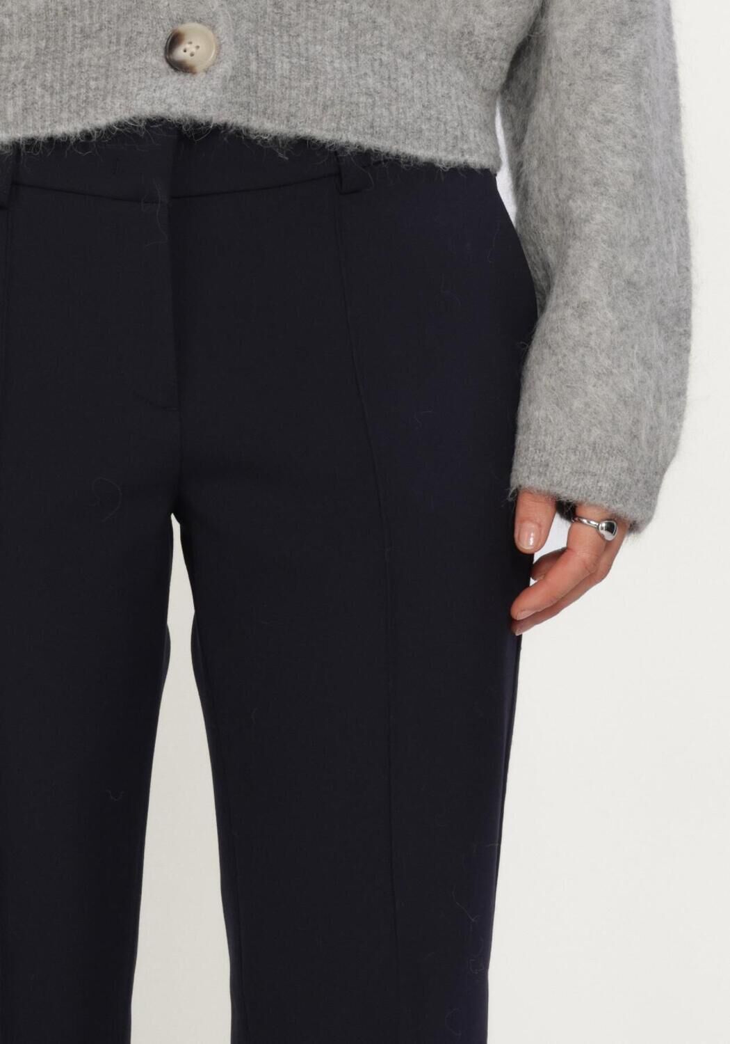 CAMBIO FARAH WOOL SUBSTITUTE DOUBLE Pantalons Bleu fonc&eacute; - large