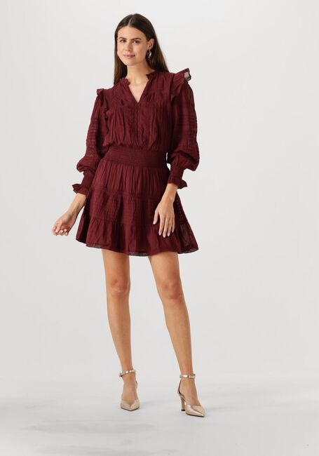 NEO NOIR Mini robe ARAN S VOILE DRESS Bordeaux - large
