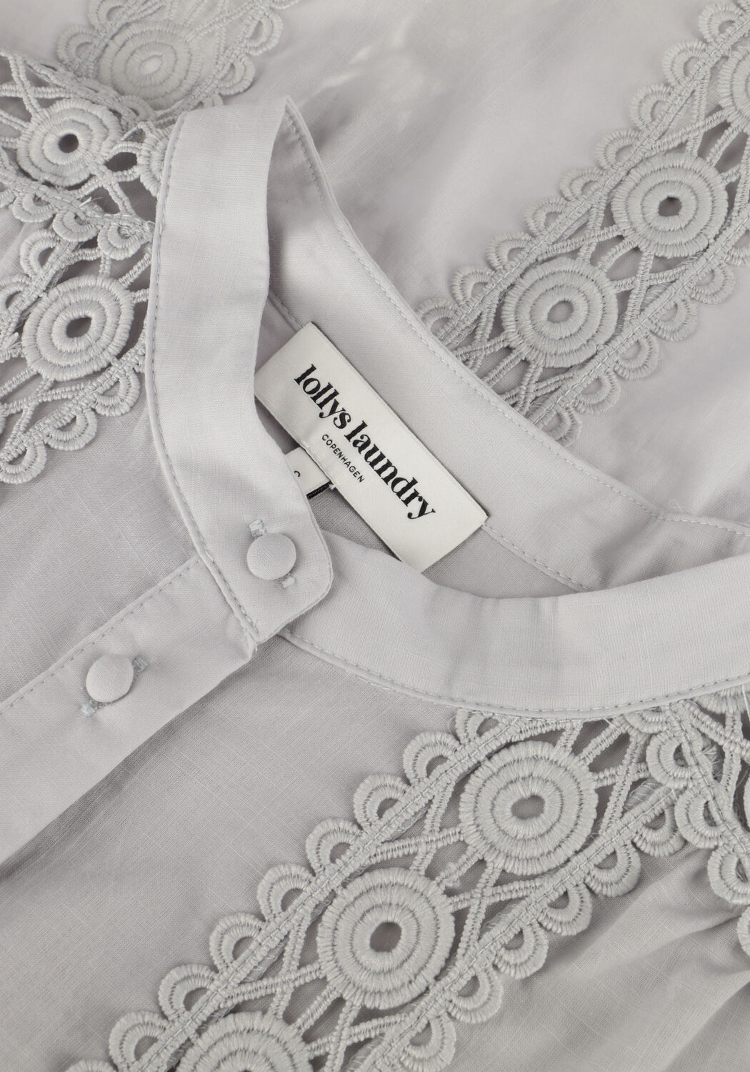 Grijze LOLLYS LAUNDRY  JUNELL SHIRT LS - large