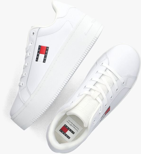 Witte TOMMY JEANS Lage sneakers TOMMY JEANS FLATFORM 1 - large