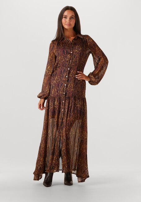 Bruine AMAYA AMSTERDAM Maxi jurk TESSA - large