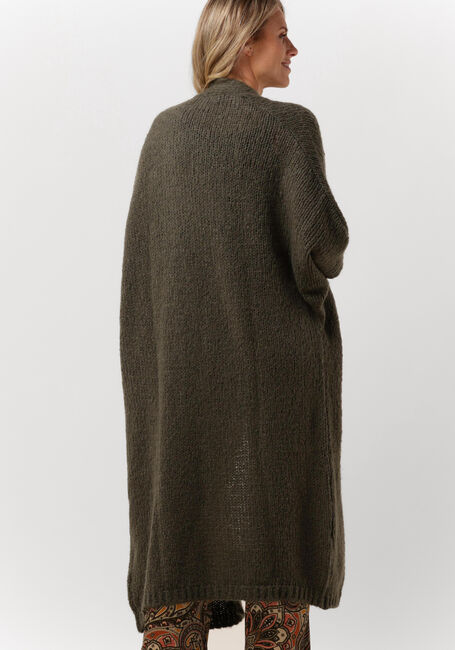 SUMMUM Gilet KIMONO CARDIGAN RUSTIC MOHAIR BLEND KNIT en vert - large