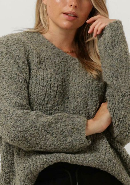 SIMPLE Pull KNIT-BOCC-23-1 SWEATER en vert - large