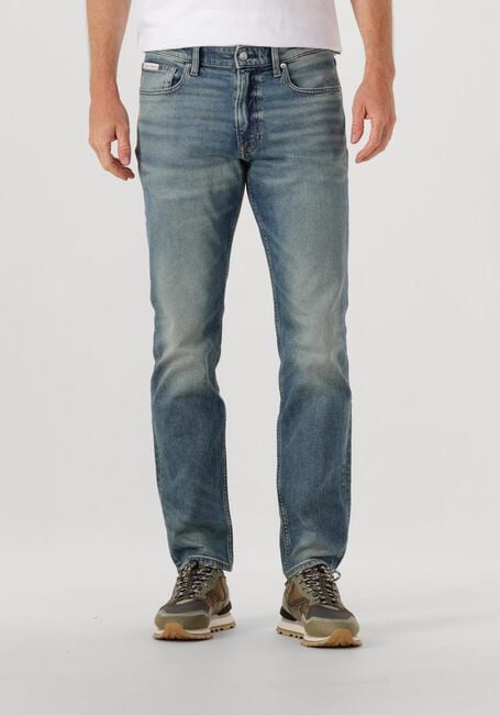 CALVIN KLEIN Straight leg jeans SLIM INDIGO CITRINE JEANS en bleu - large