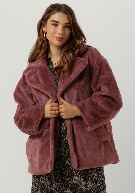 NOTRE-V Manteau en fausse fourrure FUR COAT SHORT en rose - large