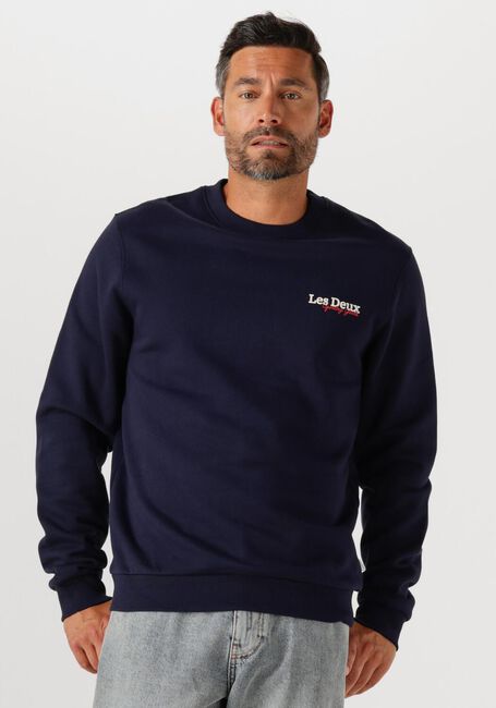 Donkerblauwe LES DEUX Trui RACING SWEATSHIRT - large