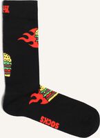 Zwarte HAPPY SOCKS Beenmode FLAMING BURGER Zwarte HAPPY SOCKS Beenmode FLAMING BURGER - medium