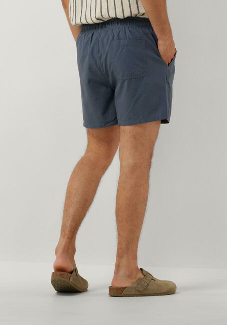 Blauwe SELECTED HOMME Zwembroeken SLHCOOPER SEERSUCKER SWIMSHORTS - large