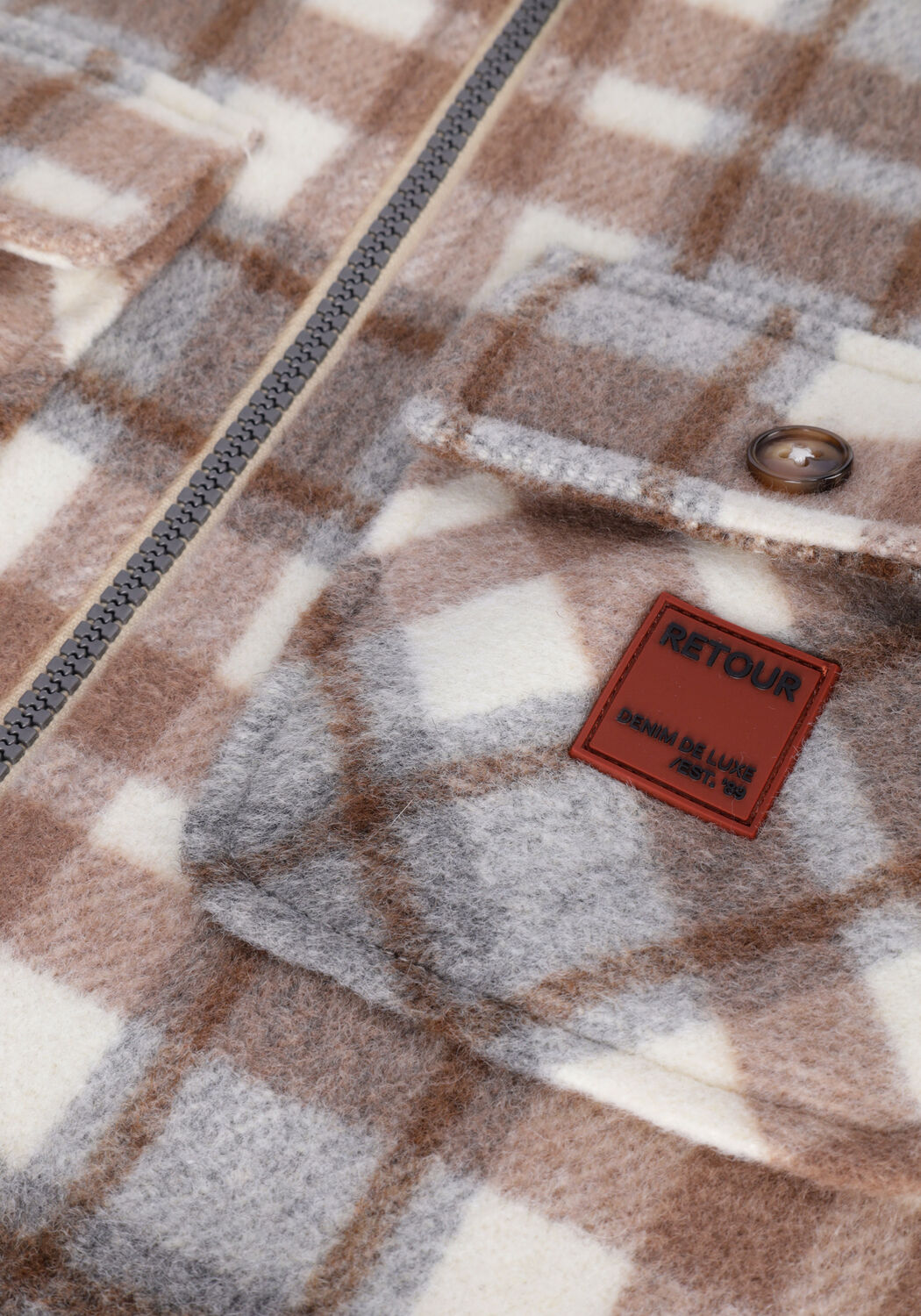 RETOUR Surchemise FONZO en beige - large