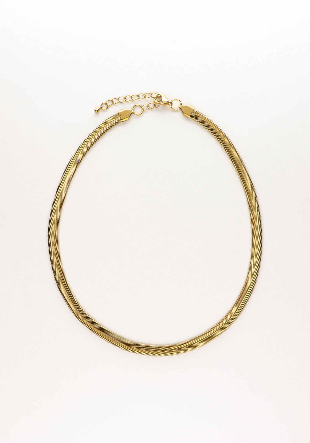 NOTRE-V Colliers KETTING PLATTE SCHAKEL #1 Dor&eacute;