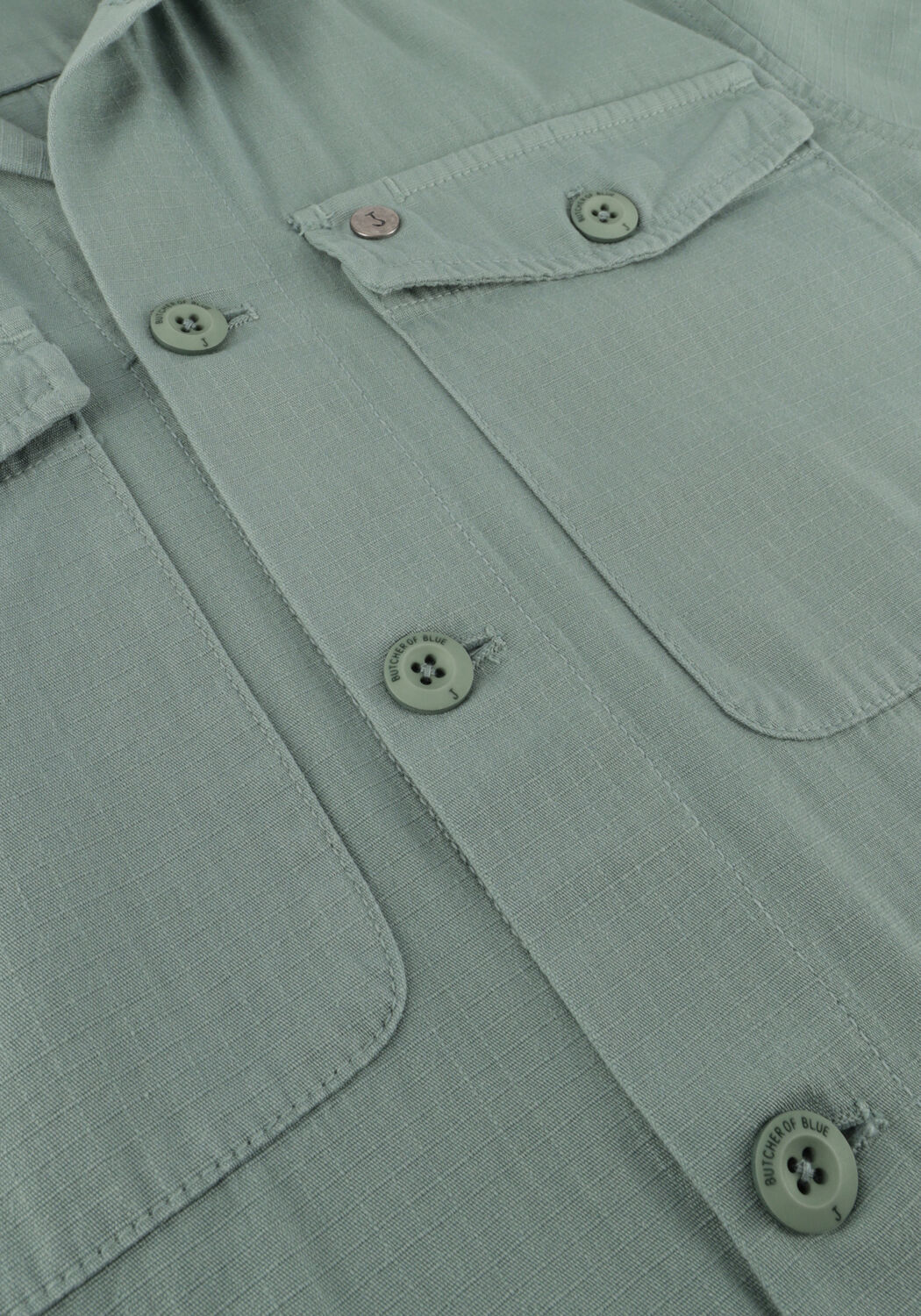 Groene BUTCHER OF BLUE Overshirt SATURN RIPSTOP OVERSHIRT - large