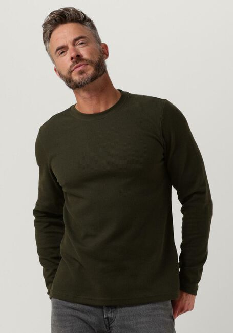 ANERKJENDT Pull AKSILO LS WAFFLE TEE Vert foncé - large