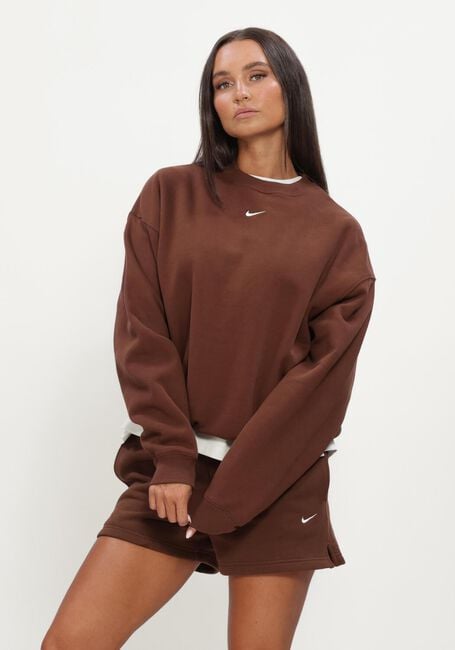 NIKE Chandail NIKE STUDIO FLEECE MIDDELZWAAR en marron - large