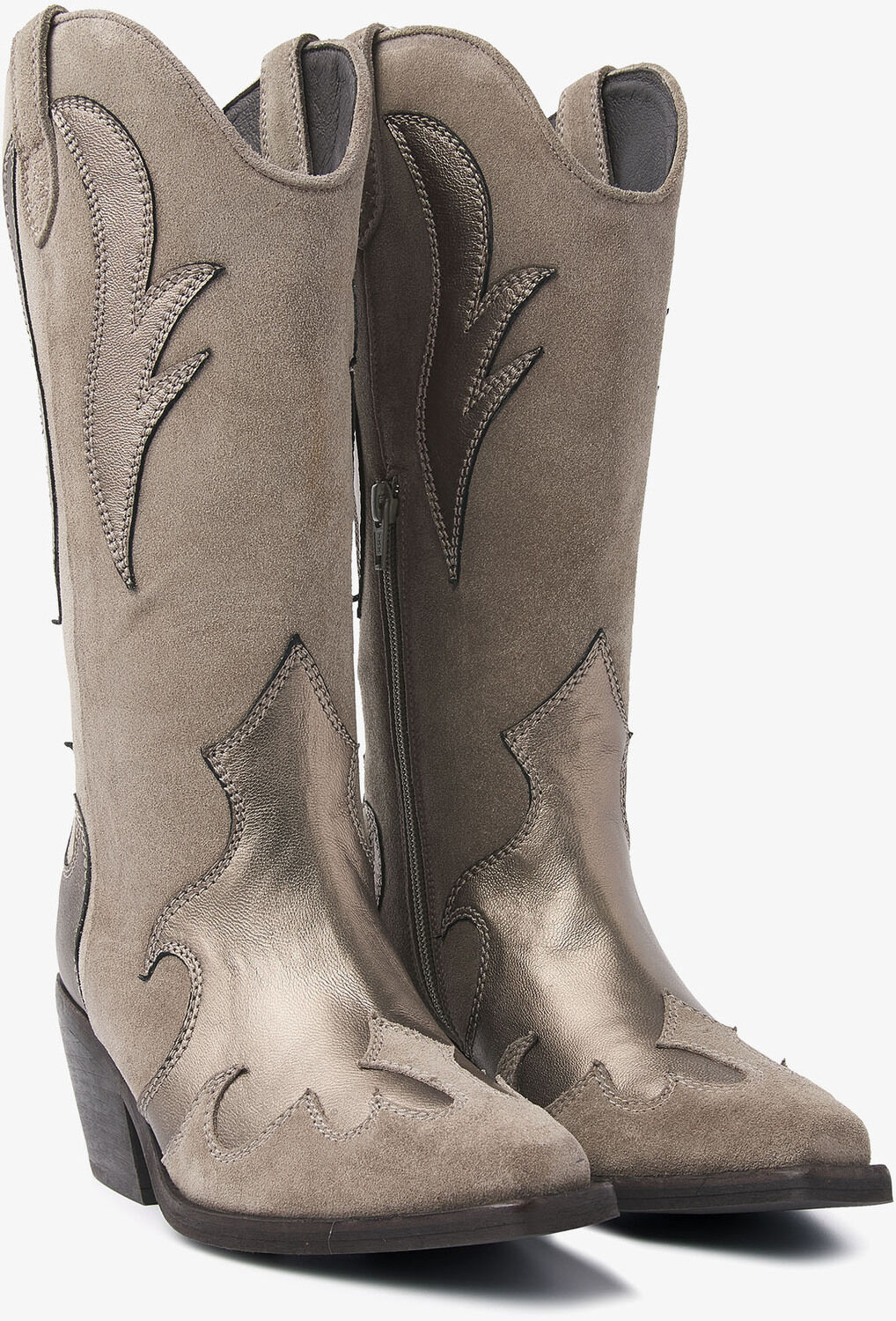 grijze via vai cowboylaarzen eveline river