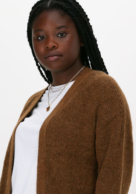 SELECTED WOMEN Gilet SLFLULU LS KNIT LONG CARDIGAN en bronze - large
