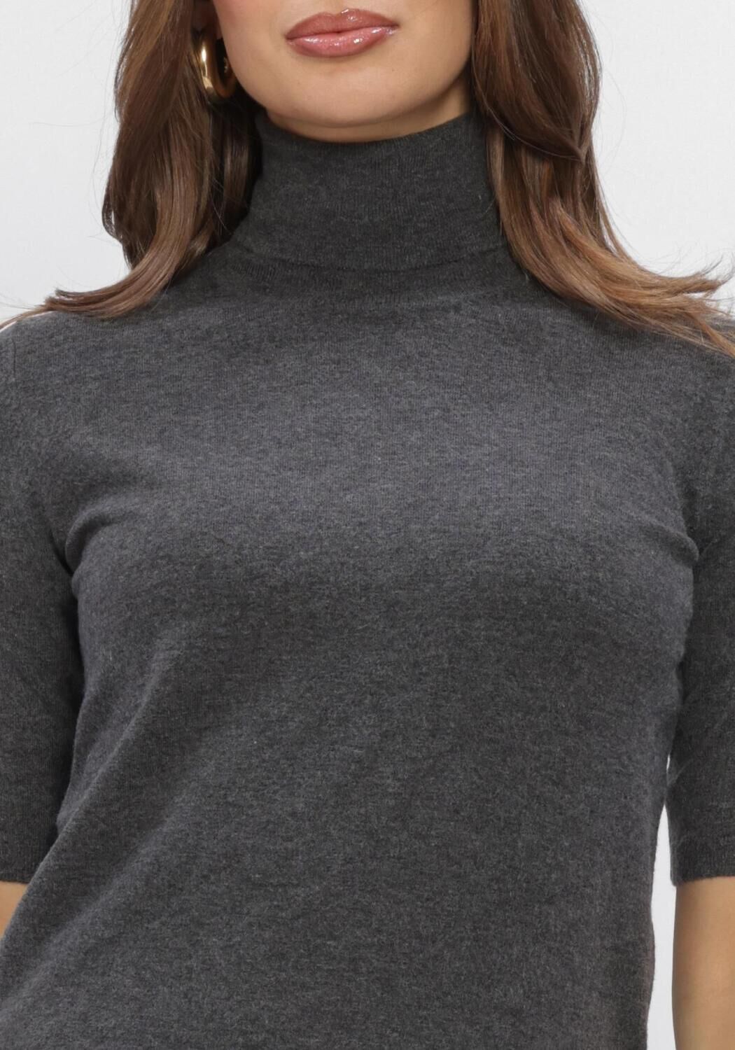BOII STUDIOS Haut AKSA T-NECK KNIT Gris fonc&eacute; - large