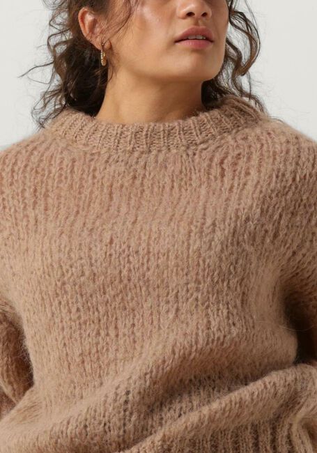 AMERICAN DREAMS Pull LEONNIE ALPACA PULLOVER en beige - large