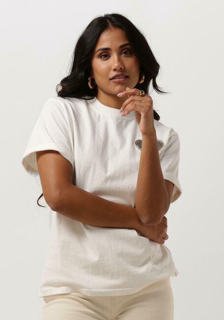 JOSH V T-shirt ROXY BEADED Blanc - large