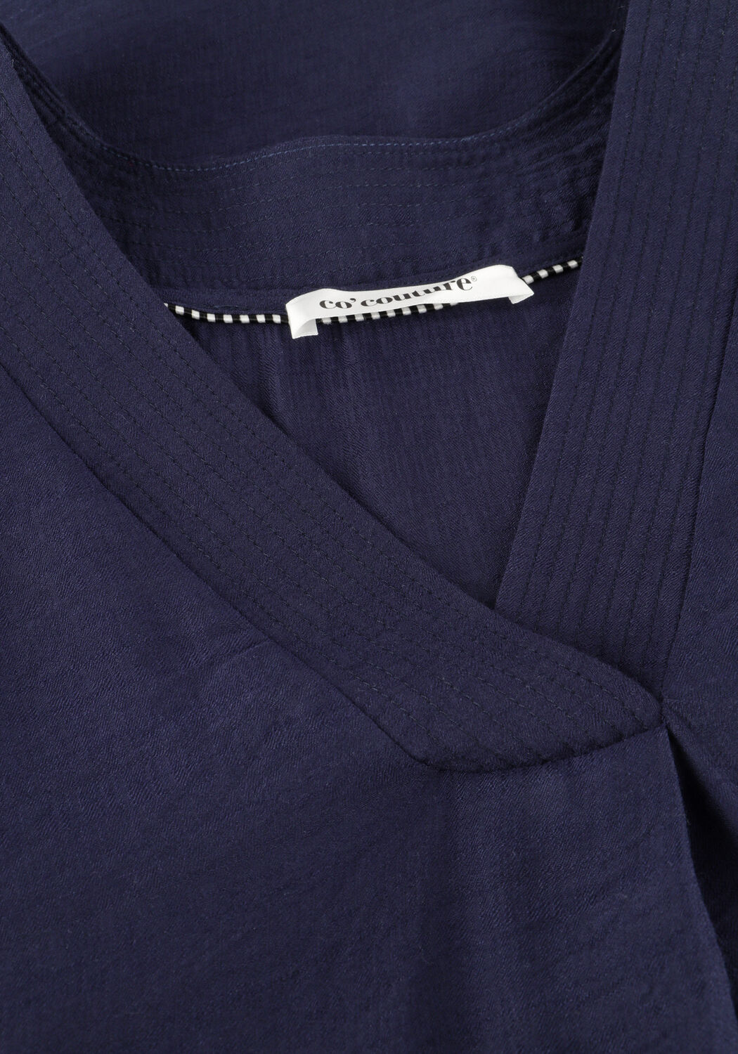 Donkerblauwe CO'COUTURE Mini jurk CARYN PLEAT TUNIC DRESS - large