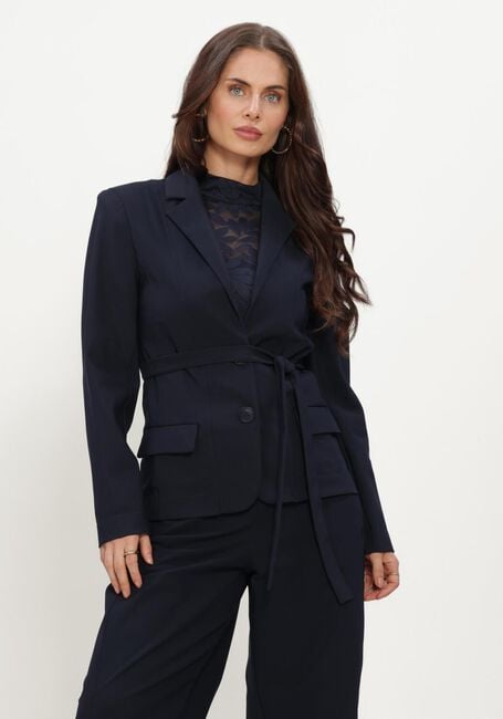 Donkerblauwe STUDIO ANNELOES Blazer Elin bonded blazer - large