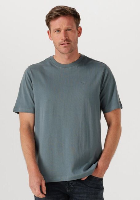 CAST IRON T-shirt REGULAR FIT INTERLOCK en bleu - large