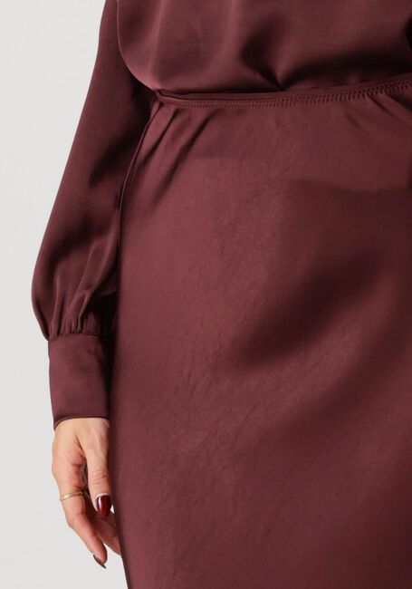 NEO NOIR Jupe maxi VICKY HEAVY SATEEN SKIRT Bordeaux - large