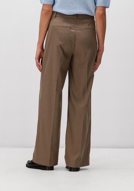GESTUZ Pantalon large GZPAULA MW STRAIGHT PANTS en taupe - large