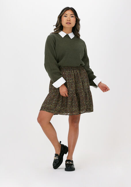 Groene SELECTED WOMEN Trui SLFLESLIE LS KNIT O-NECK B - large