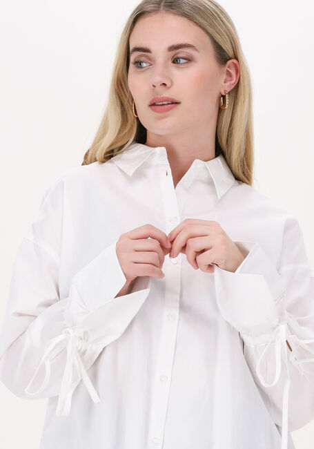 Witte NA-KD  TIED SLEEVE SHIRT - large
