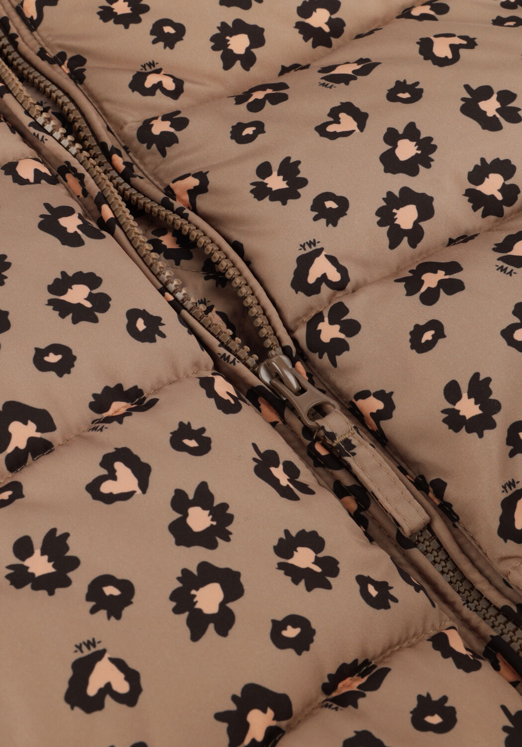 Bruine YOUR WISHES Jassen SWEET LEOPARD PUFFER COAT - large