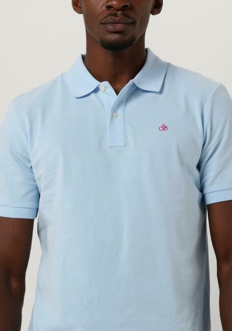 SCOTCH & SODA Polo CLASSIC ORGANIC PIQUE POLO Bleu clair - large