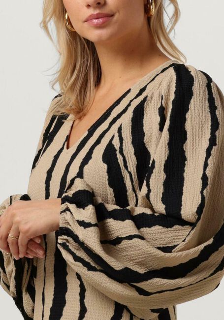 Beige MODSTRÖM Midi jurk HARLANDMD PRINT DRESS - large