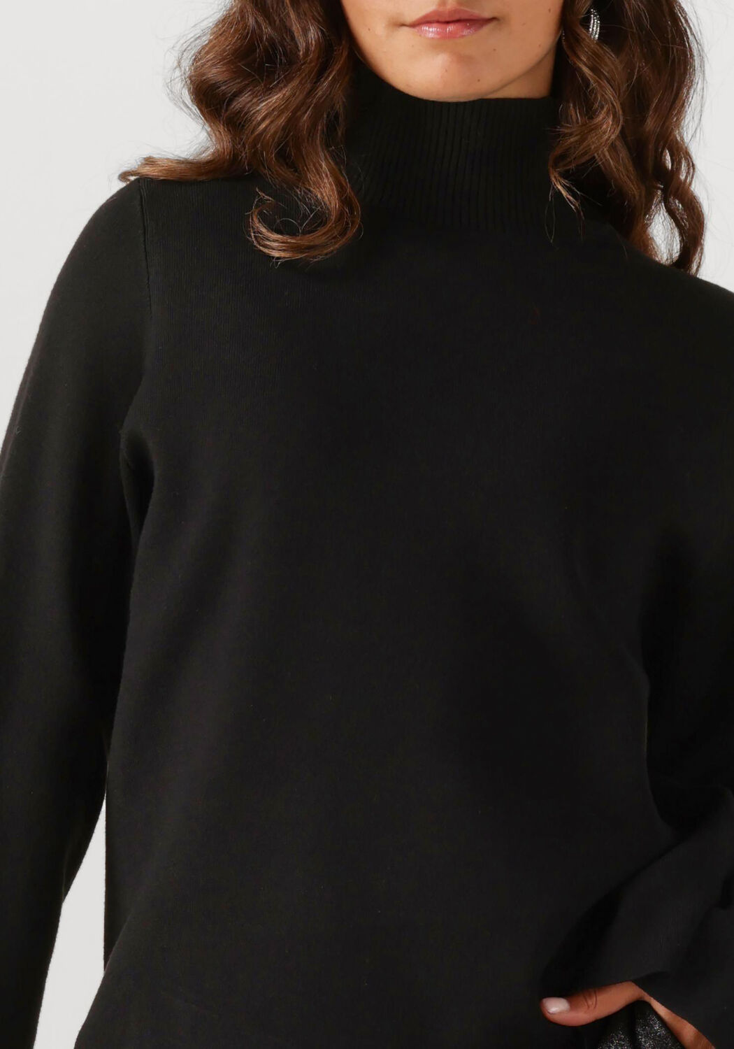 OBJECT Pull OBJREYNARD HIGH NECK PULLOVER en noir - large