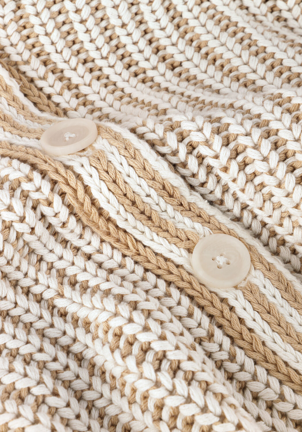 SIMPLE Gilet KNIT-CO-NUK-24-1 &Eacute;cru - large